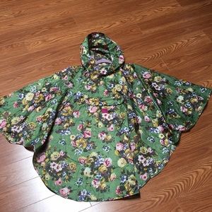 Joules rain wind poncho coat jacket pullover cape